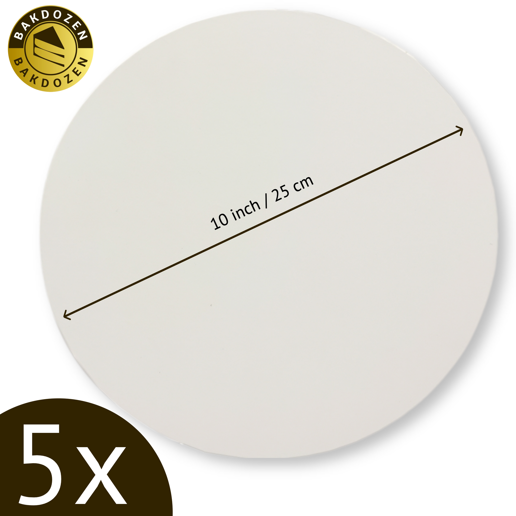 MDF Cake Board 10 inch white