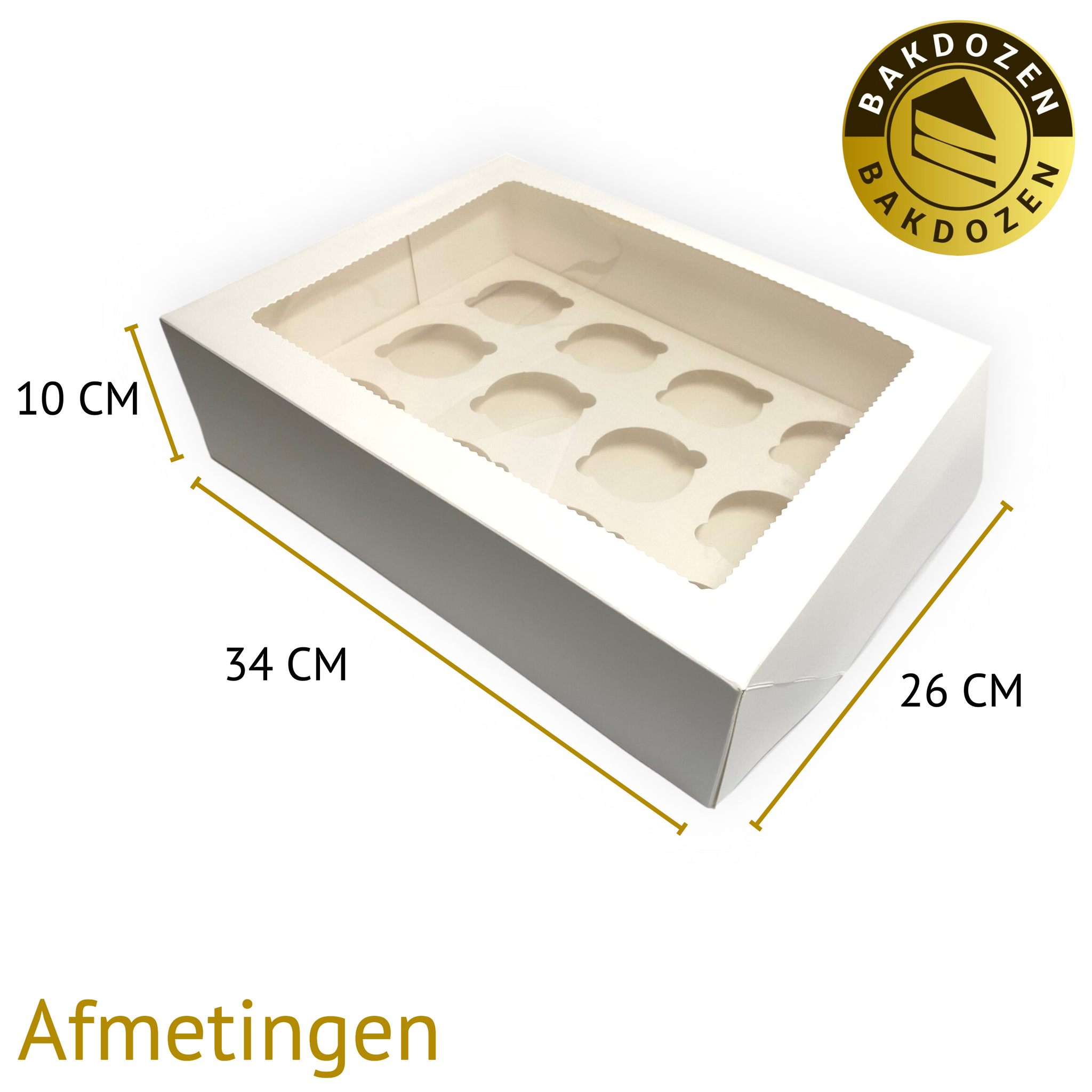 Cupcakebox met Transparant Venster