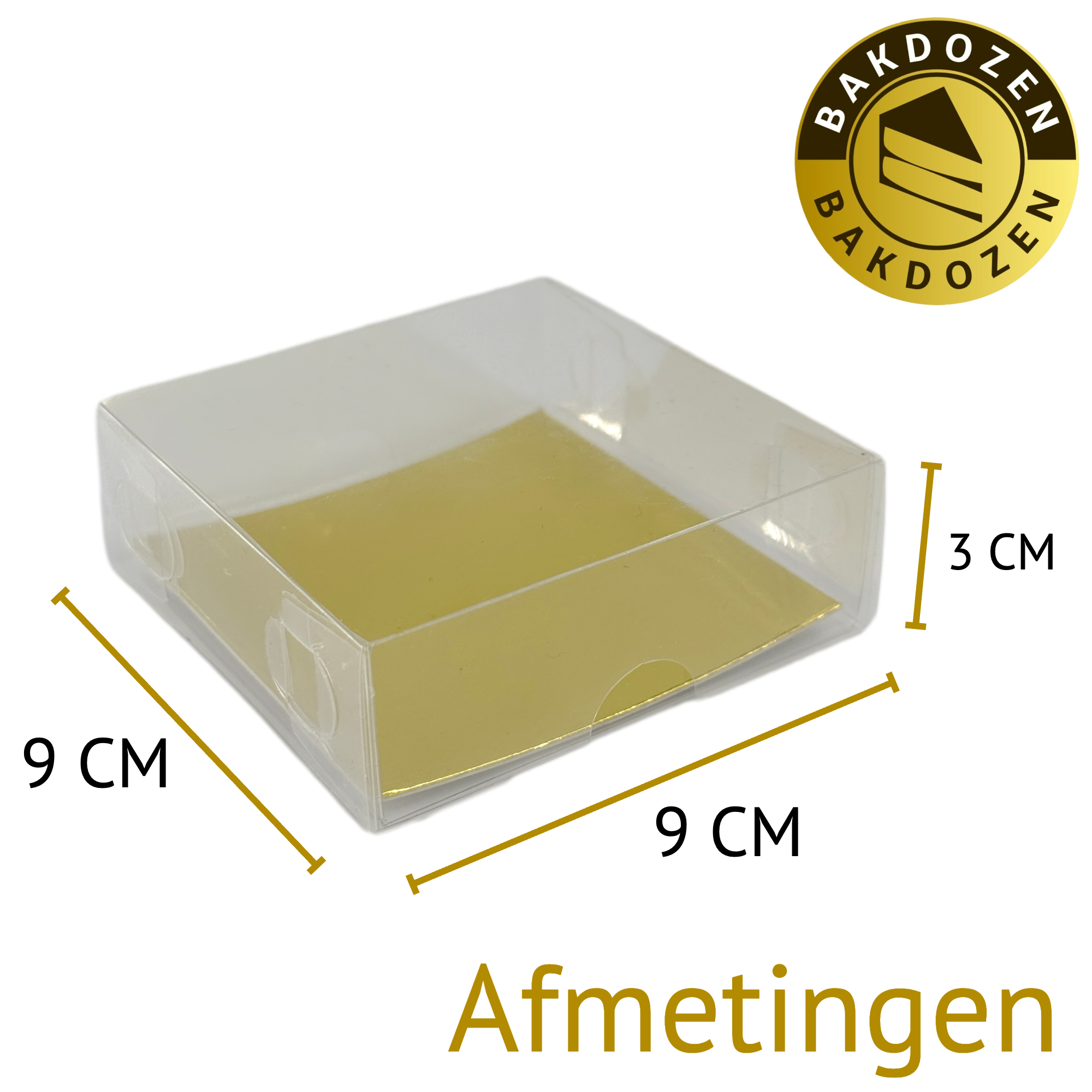 Transparent Mini Sweetbox with Gold Inlayer