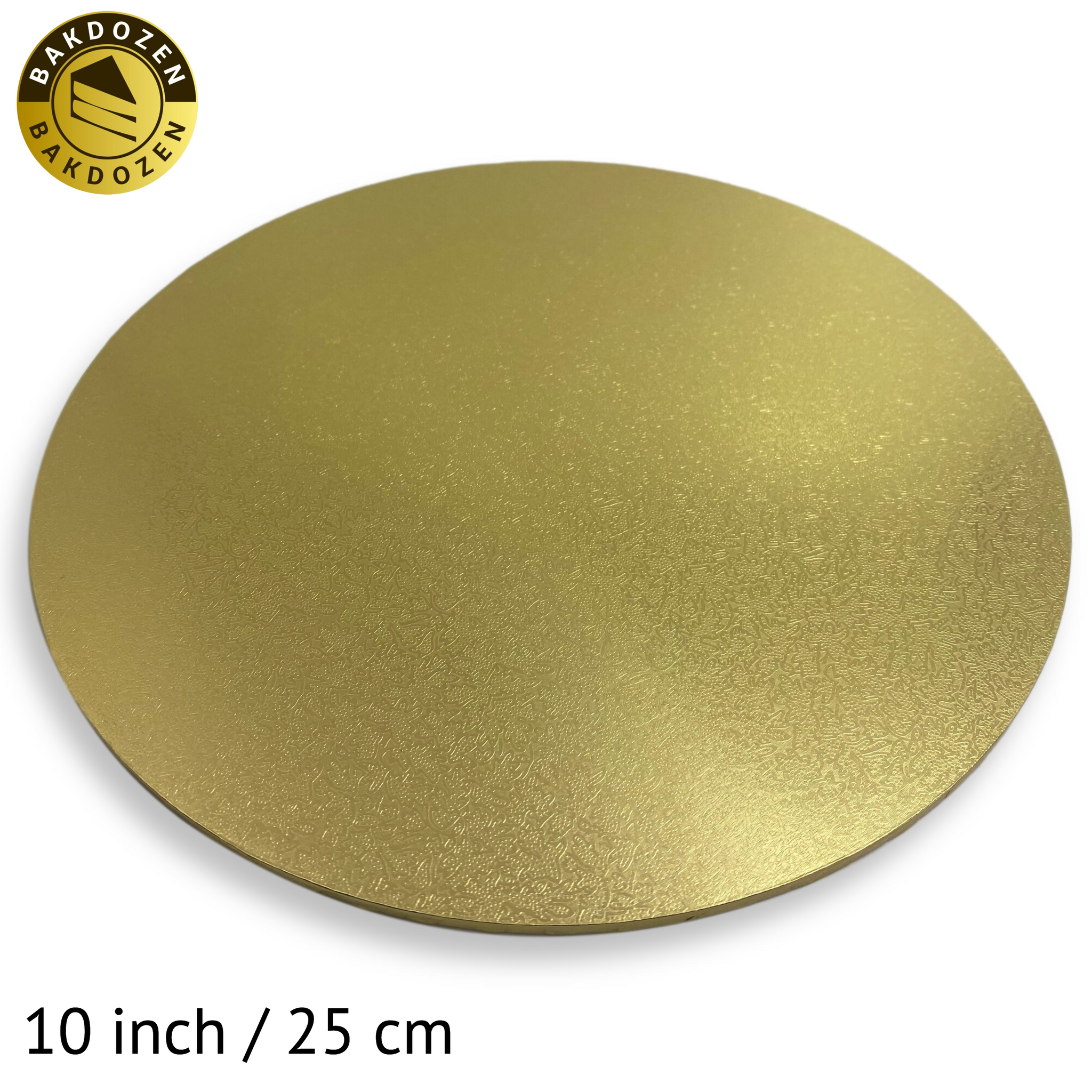 MDF Cake Board 10 inch Gold