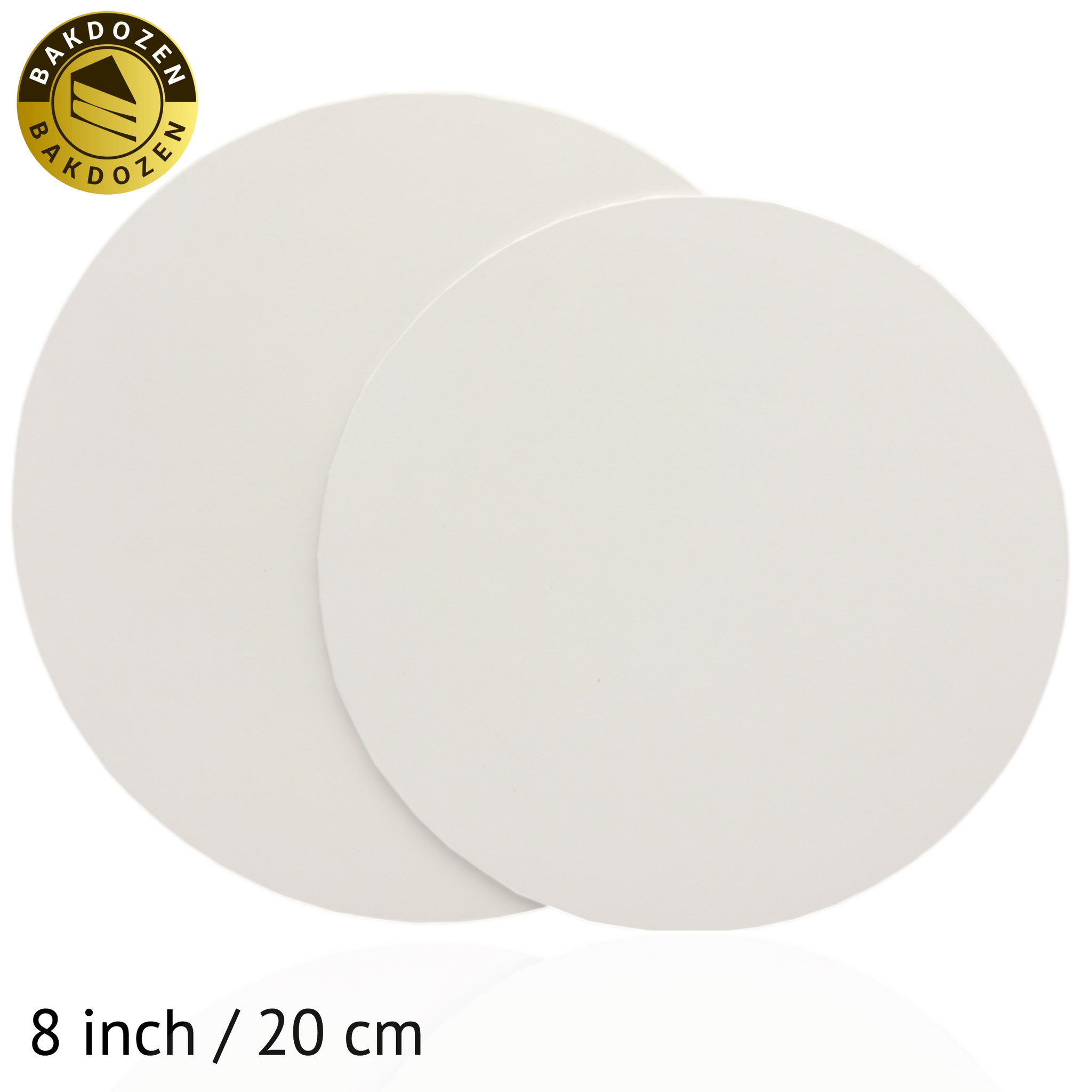MDF Cakeboard 8 inch white
