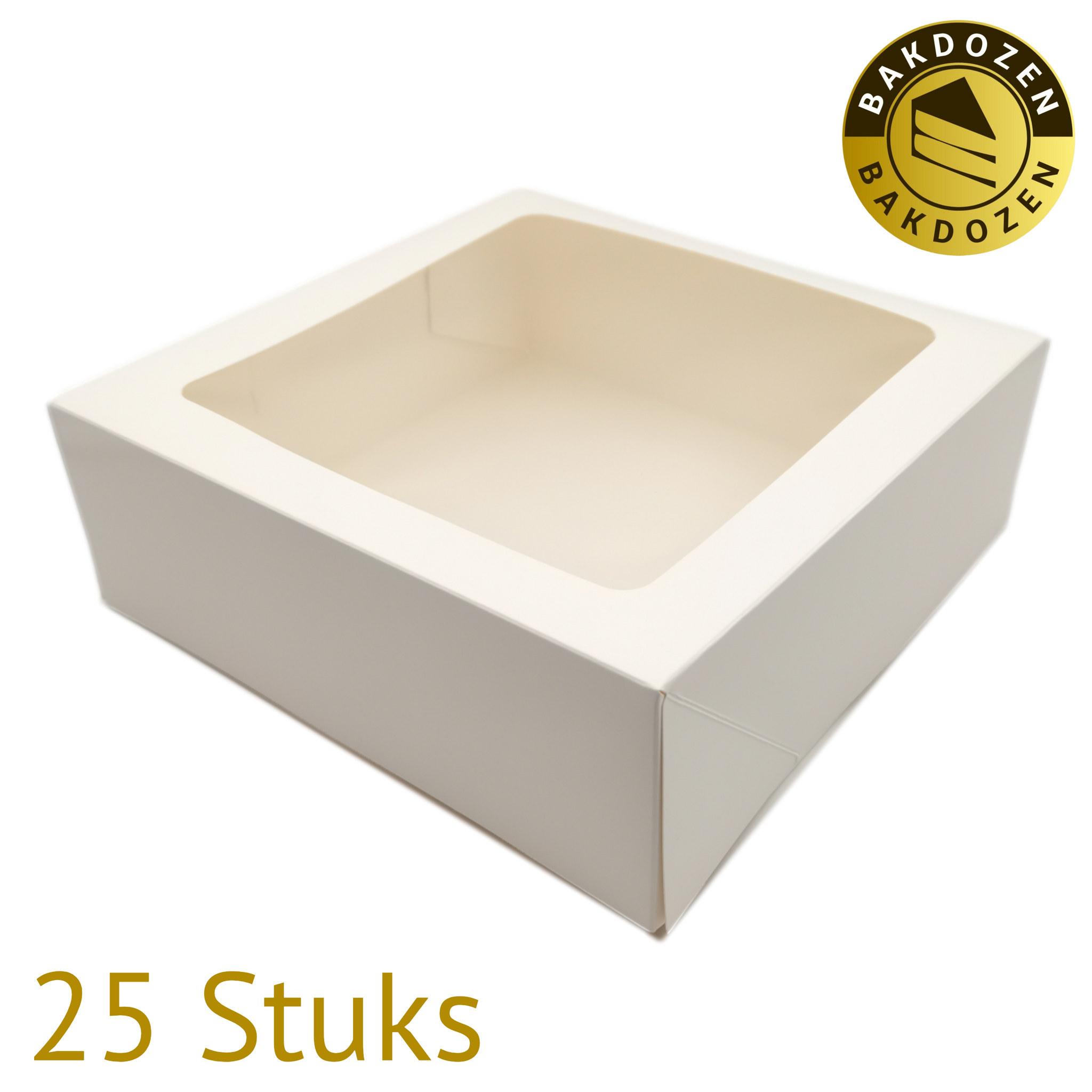 White cake box with window