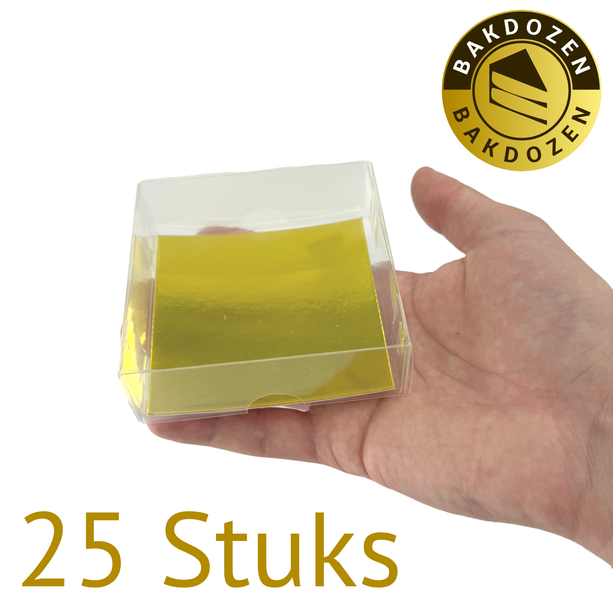 Transparent Mini Sweetbox with Gold Inlayer