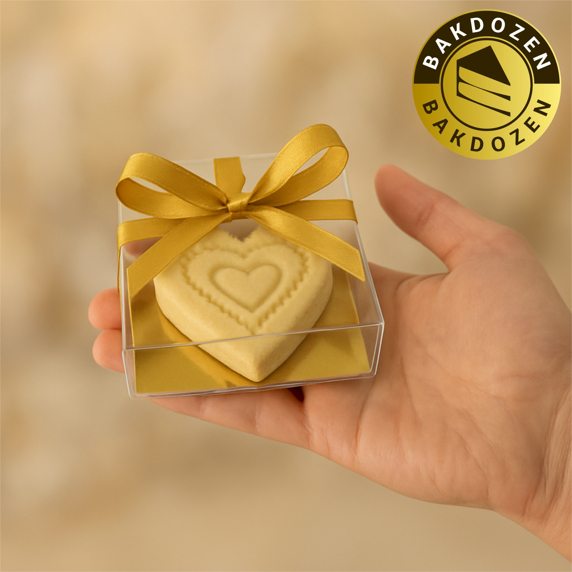 Transparent Mini Sweetbox with Gold Inlayer