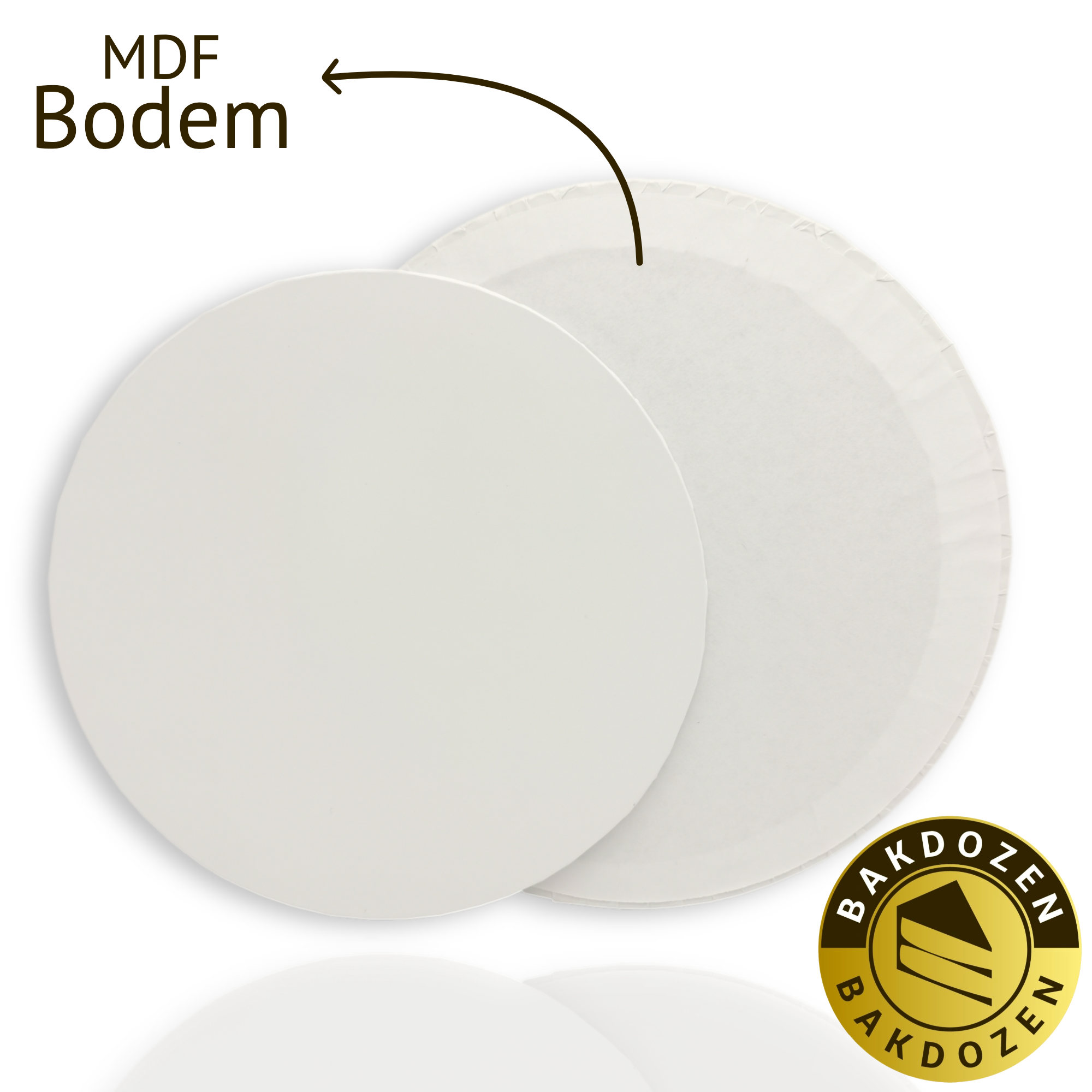 MDF Cakeboard 9 inch white