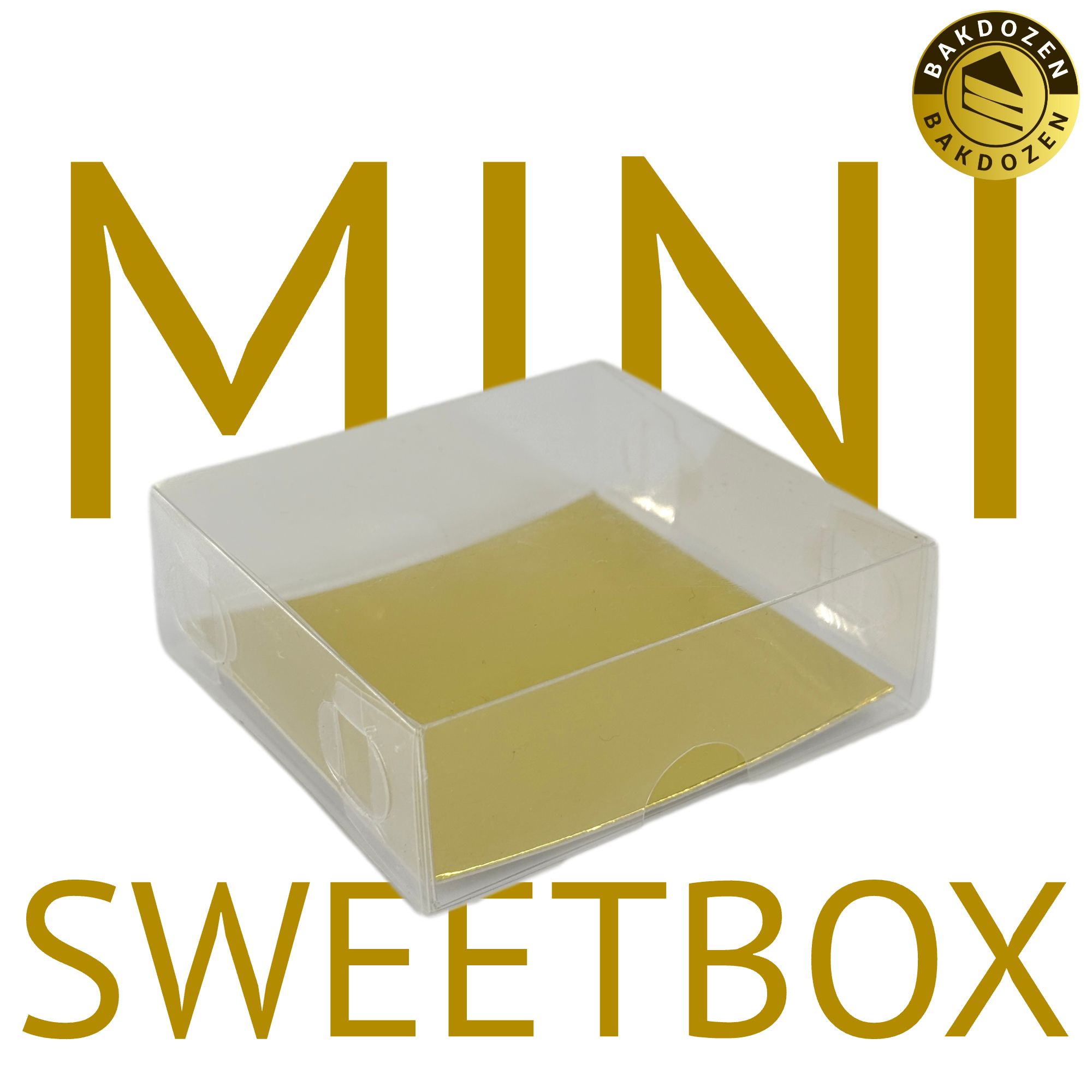 Transparent Mini Sweetbox with Gold Inlayer