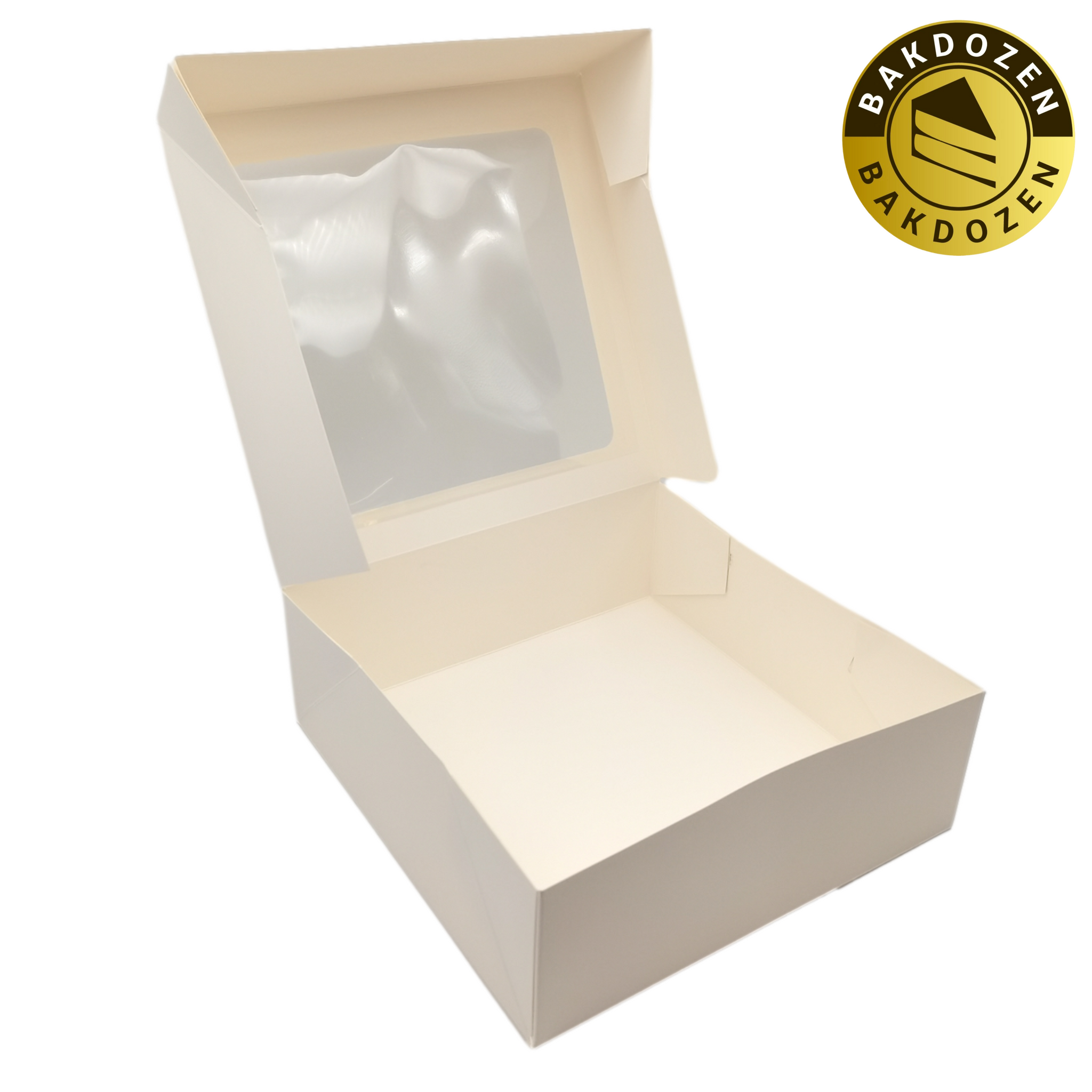 White cake box with window