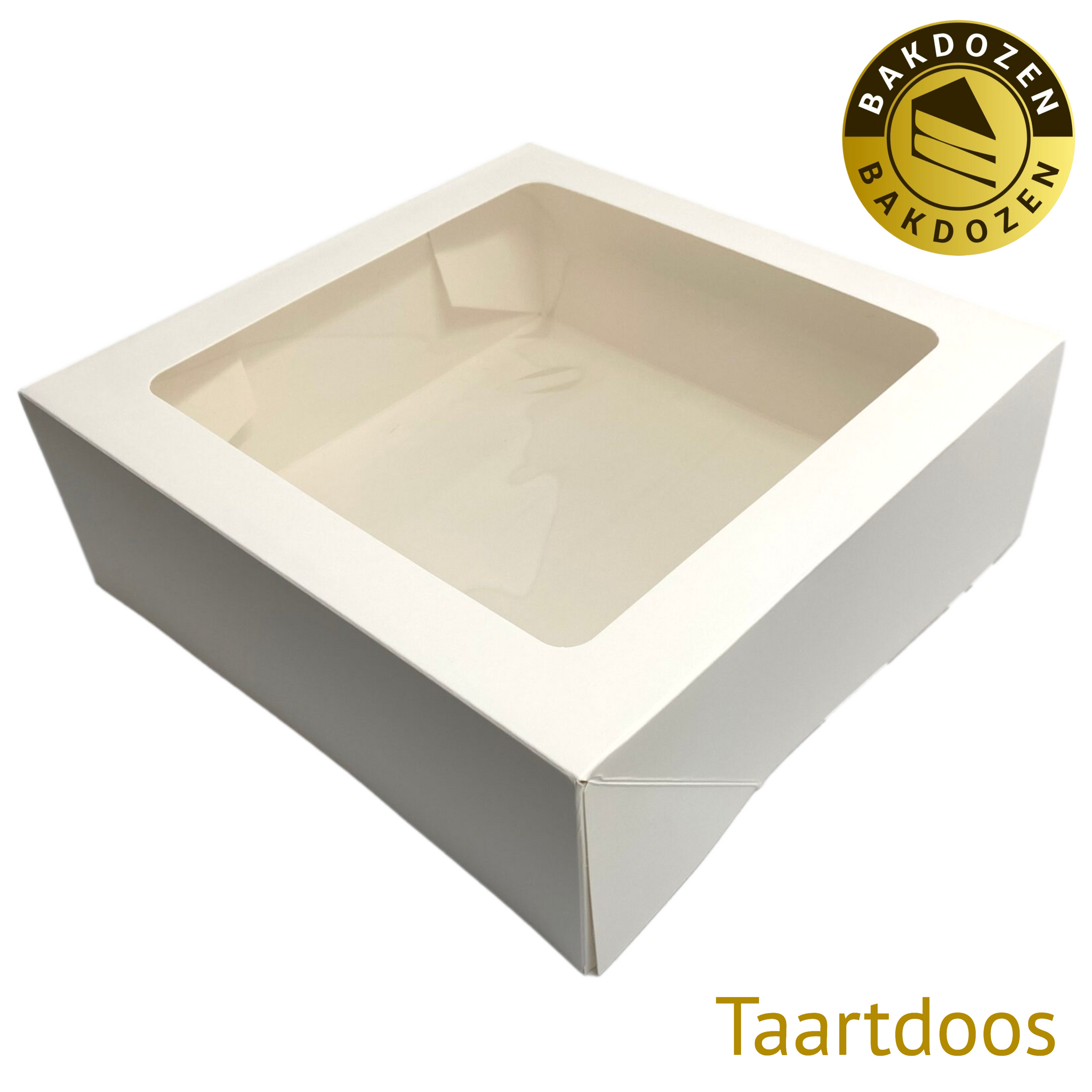 White cake box with window