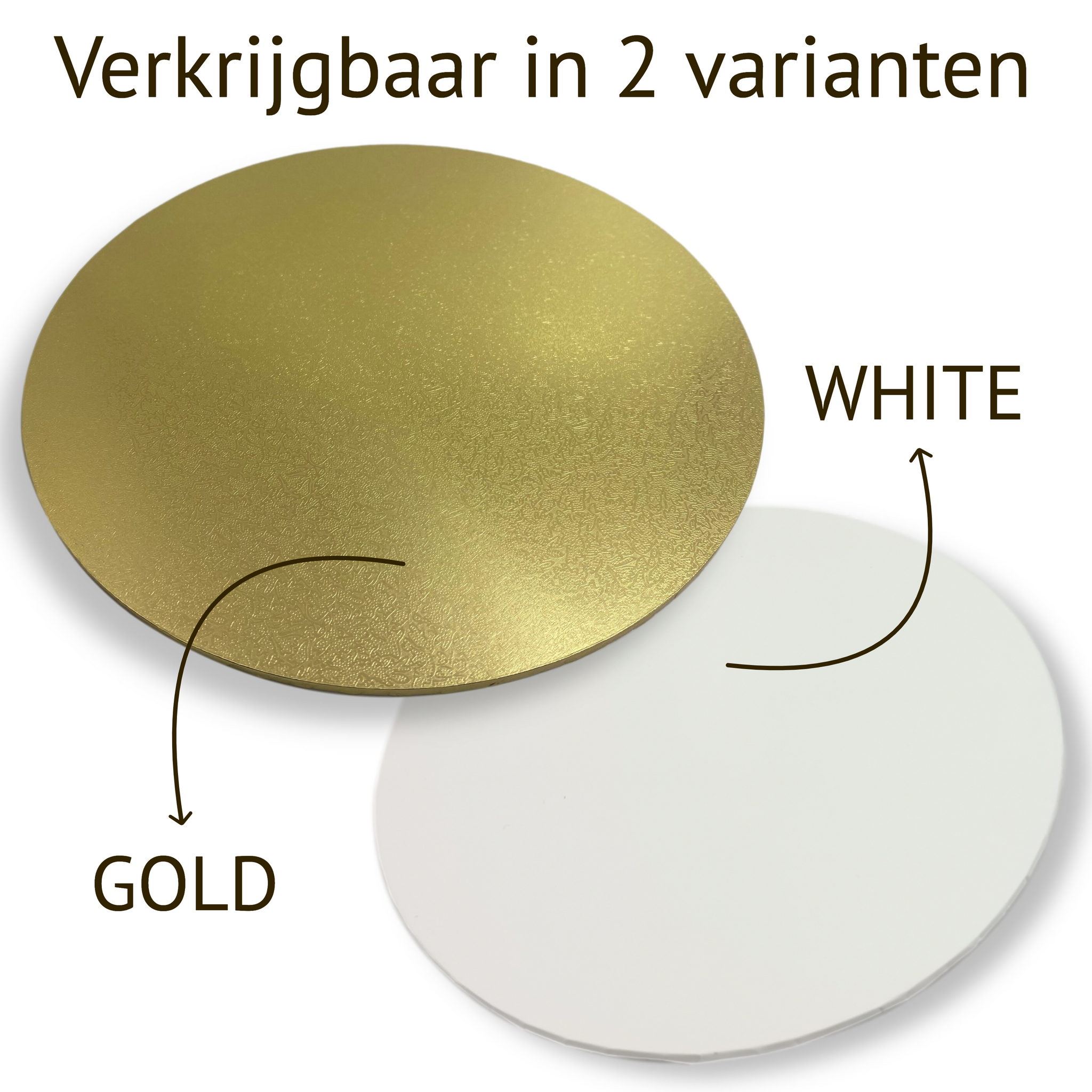 MDF Cakeboard 8 inch gold