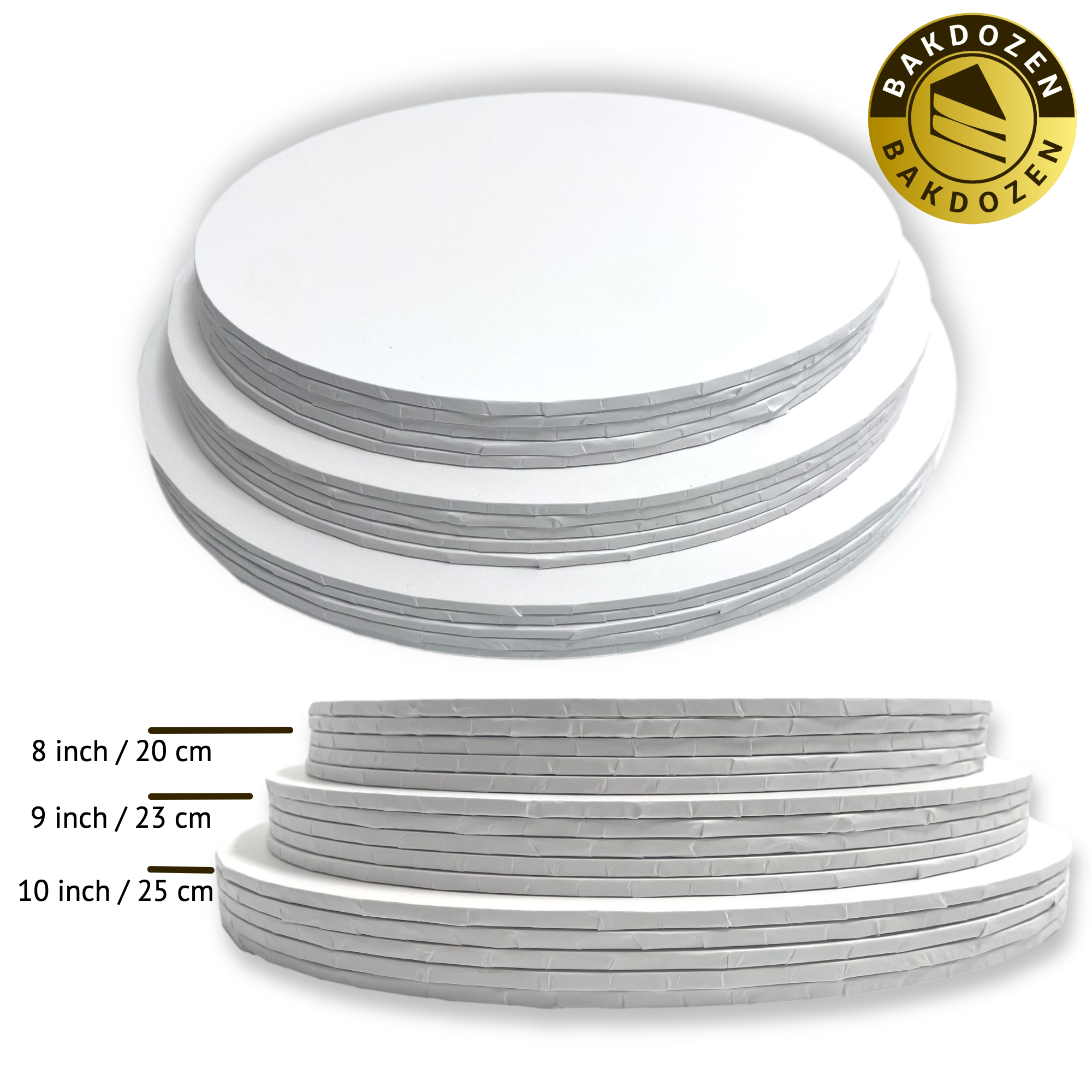 MDF Cake Board 10 inch white